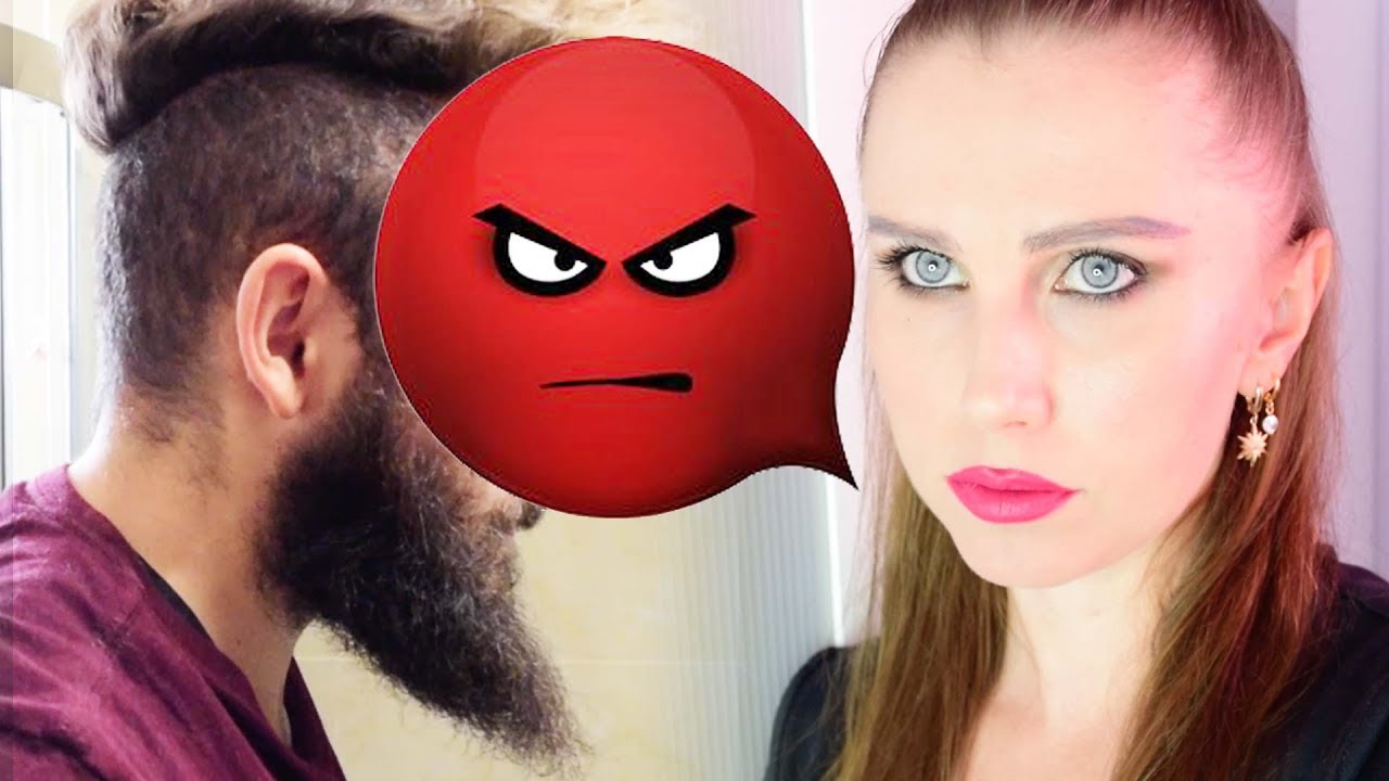 Wife Reaction for husband shaving his beard!!! BEARD TRIMMING GONE