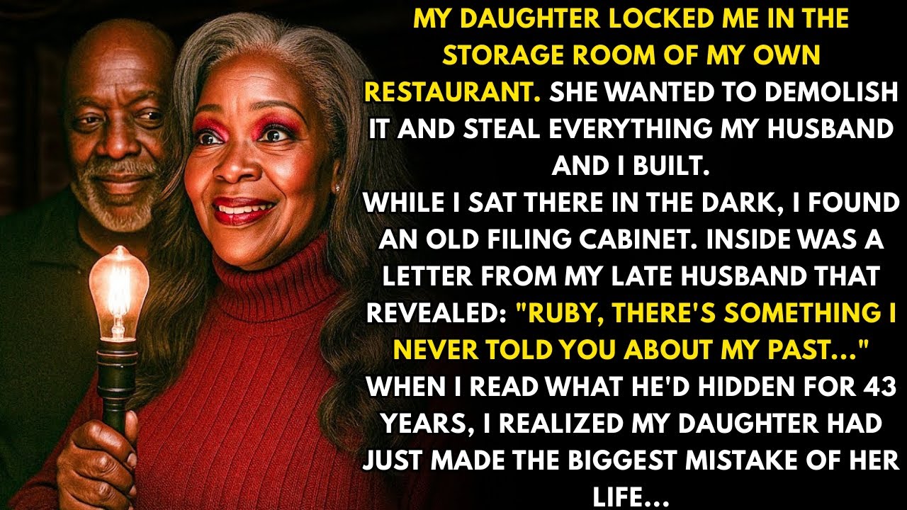 My daughter locked me in my own restaurant. But I found a letter revealing my husband's 43-year s...