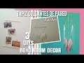 3 Tapiz Colgantes de pared Bohemios | BOHO ROOM DECOR | DIYs Minimalistas