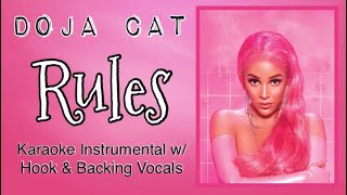 Doja Cat - Rules - Karaoke Instrumental w/ Hook & Backing Vocals!