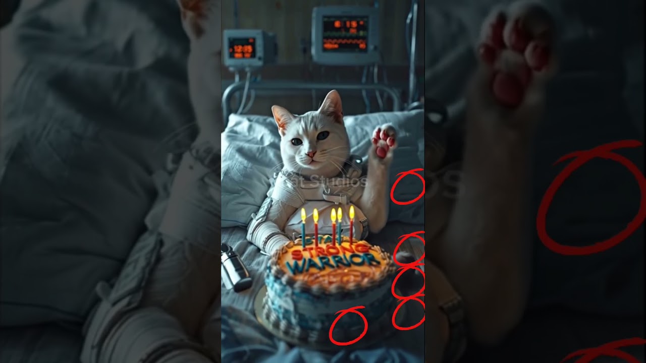 #happybirthday #funny #kitten #animalintelligence #kucing #cute #cat #cake #aicats #shorts #short #o