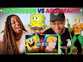 Death Battle! &quot;SpongeBob VS Aquaman (Nickelodeon VS Super Friends)&quot; REACTION!!