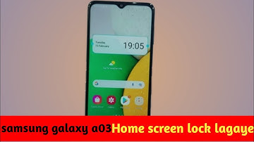 How to add clock on home screen samsung galaxy a03 core,a03s | Home screen me clock kaise lagaye