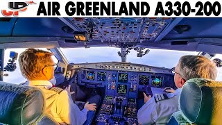 Scenic Landing at Kangerlussuaq🇬🇱 | Air Greenland A330 + Full Pilot Briefing