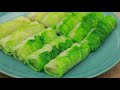 Healthy cabbage roll recipe  making chinese cabbage roll recipe  v taste