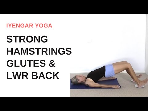 Yoga for strong hamstrings glutes and lower back - Iyengar yoga