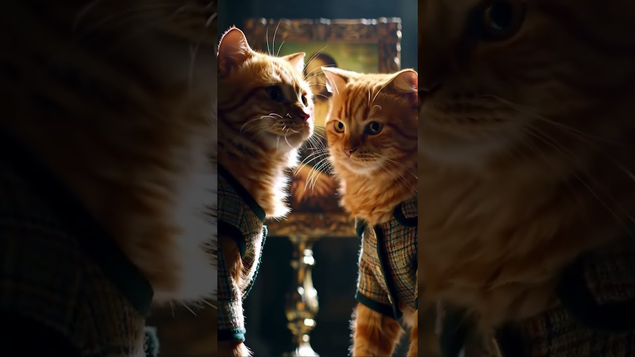 Mona Lisa Meow-stery! 🖼️ Cats Crash the Louvre! 😂 