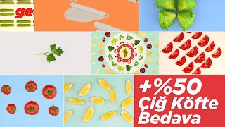 Yarın Alacağın Her Porsiyonda +%50 Çiğ Köfte Bedava!