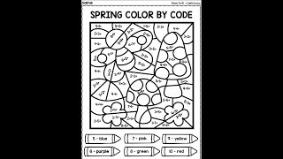 Spring Color by Code