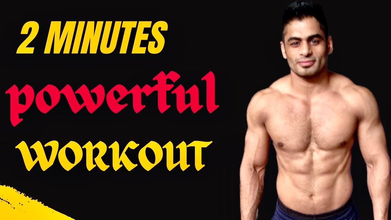 2 minutes powerful workout for strength and stamina