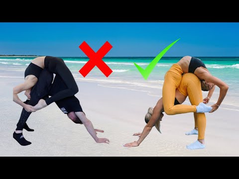 EXTREME YOGA CHALLENGE ~ TWINS VS OLYMPIC GYMNAST & CONTORTIONIST