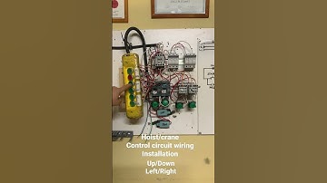 Hoist/Crane Wiring installation control circuit, one start/stop  Up/Down Left/Right