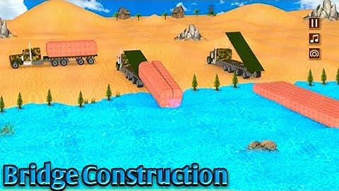 US Army Bridge Building Game Different Challenge Everytime -Andriod Gameplay FHD