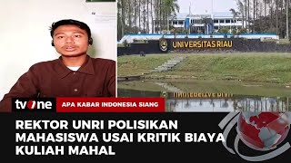 Kritik Biaya Kuliah yang Mahal, Mahasiswa UNRI Dipolisikan Rektor | AKIS tvOne