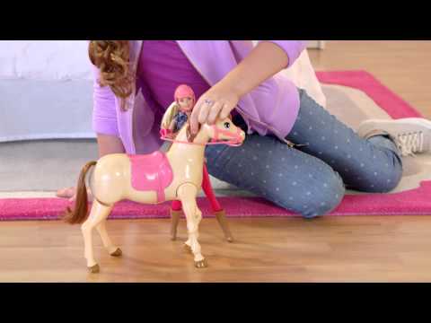 Smyths Toys - Barbie Saddle 'N Ride Horse