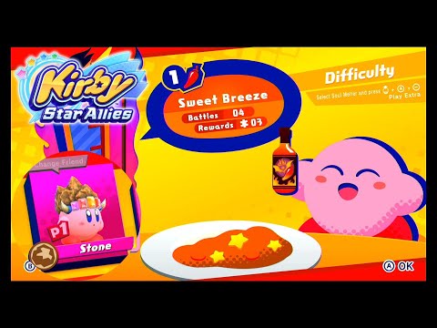 EX: 58 - The Ultimate Choice (Stone series): Sweet Breeze - Kirby Star Allies Gameplay