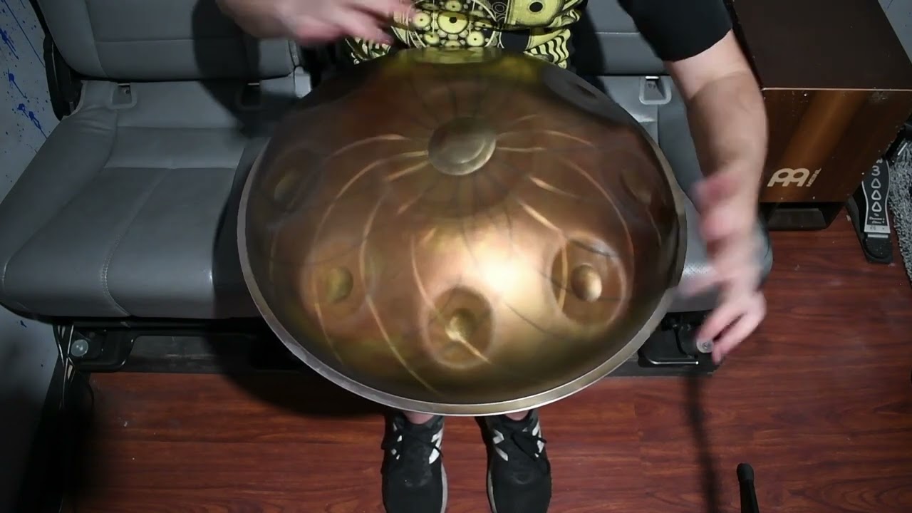 Hamsa Handpans - B Tiger's Eye 9 *EMBER steel* apprentice model
