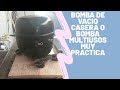 fabricando BOMBA DE VACIO CON COMPRESOR DE REFRIGERADOR  1/6 HP. 2021