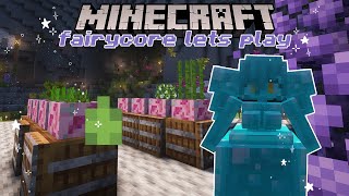 CUTE slime girls & mini farm ♡ Minecraft Fairycore Let's Play | Part 2