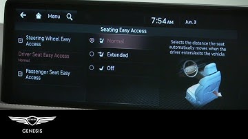 Front Seat Easy Access & Exit Function | Genesis G80 and GV80 | How-To | Genesis USA