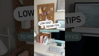 home office decor tips (low cost) ✨ #officedecor #homeoffice