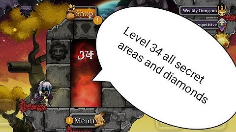 Magic rampage level 34 || Chapter 4 dungeon 4 all secret areas and diamonds