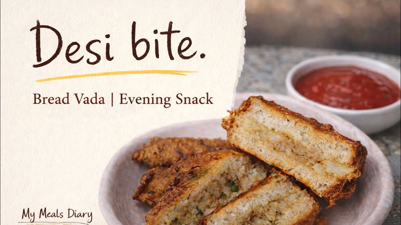 Desi bites l bread vada🥖✨ l evening snack 😋my meals dairy 🧈🤤