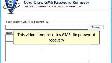 SysTools CorelDraw GMS Password Remover