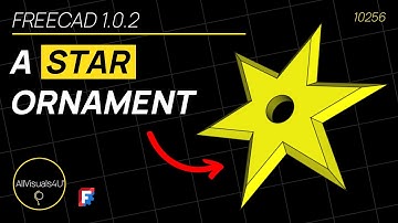 ⭐ Quick And EASY - FreeCAD Star Shape - FreeCAD Polar Pattern - FreeCAD 1 Tutorial