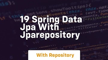 19 spring data jpa with jparepository