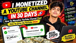 Information  I Monetized A YouTube Channel In 30 Days 🚀 | How To Monetize YouTube Channel Fast | How To  Update