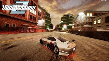 Toyota SUPRA Roaming with Full Customization | NFS Underground 2 Unreal Demo Showcase