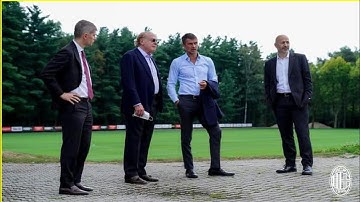 Maldini, Massara, Gazidis, Scaroni came to Milanello