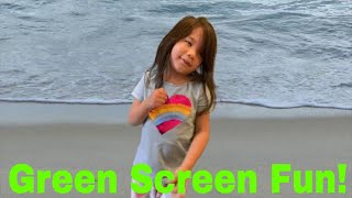 MY FIRST GREEN SCREEN TEST!!