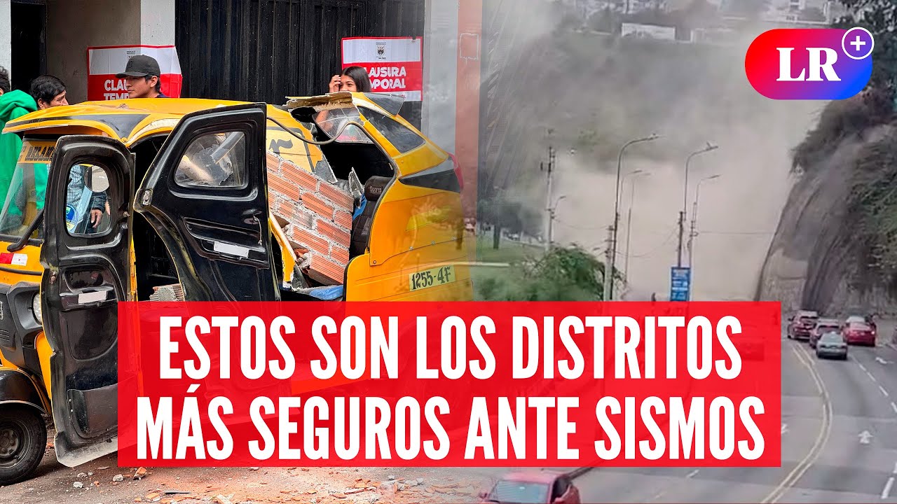 😲¿QUÉ DISTRITOS de LIMA son más seguros ante un TERREMOTO FUERTE? | #LR ...