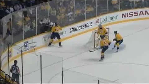 Hal Gill drills Colin Fraser