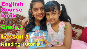Reading Tutorial for Class 1💖My New Canvas - Course Book - Grade 1💖First Day of School💖Read with me