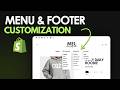Shopify Menu Customization & Footer Menu Tutorial