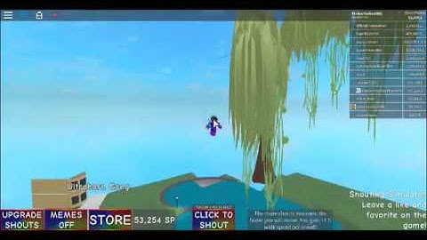 HOW TO GLITCH SHOUTING SIMULATOR(Roblox)