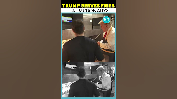 Trump Serves French Fries At Pennsylvania McDonald's Outlet