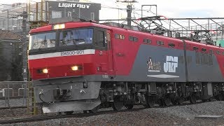 EH500-901牽引3085ﾚと前後の貨物列車　府中本町　2019/02/21