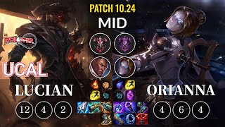 KT Ucal Lucian vs Orianna Mid - KR Patch 10.24