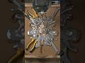 Molten Metal Crown Cast with Real Tools 👑🔥 #Satisfying
