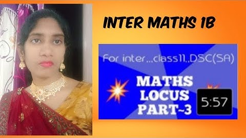 LOCUS Maths / Locus Class11 / Locus inter 1st year/ MATHS 1B  LOCUS Part~3