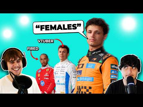 Which F1 Driver is most likely to say "females" instead of "women"?