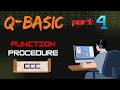 QBasic program to count vowels in given word using FUNCTION procedure. #codecoffeecircuit #qbasic