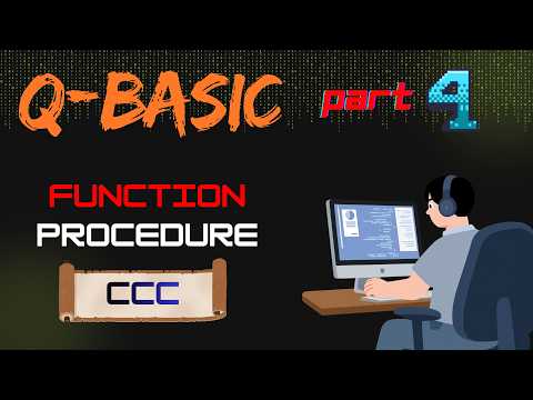 QBasic program to count vowels in given word using FUNCTION procedure. #codecoffeecircuit #qbasic