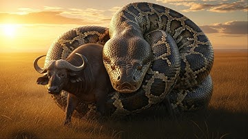 Heroic Rescue Team Saves Mother Buffalo From Dangerous Attack Of Giant Python