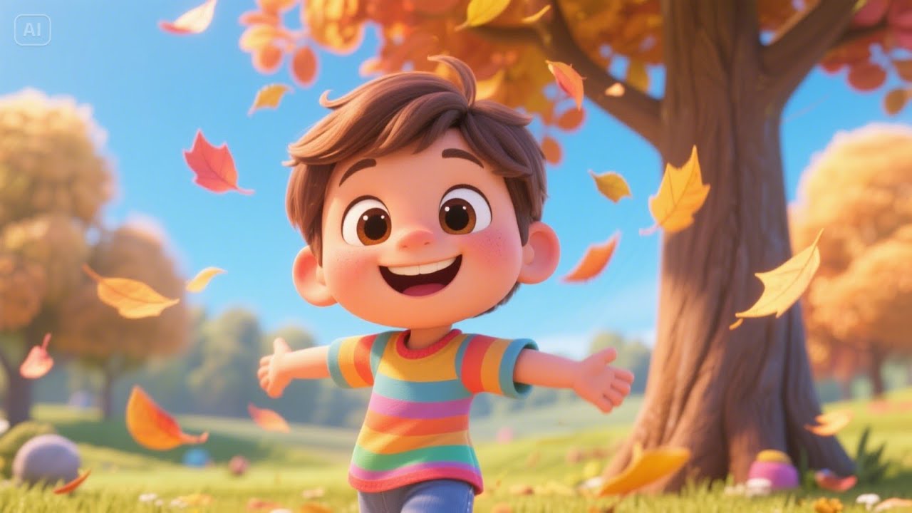 Count the Leaves Falling from the Trees + More | Fun Autumn Counting Rhyme for Kids