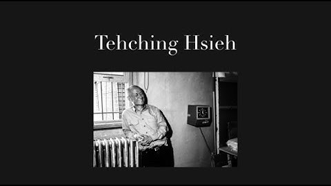 Performance Artist Spotlight: Tehching Hsieh